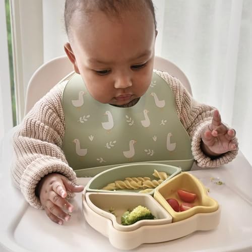 Baby Silicone Bibs 2 Sets Baby Bibs - Image 7