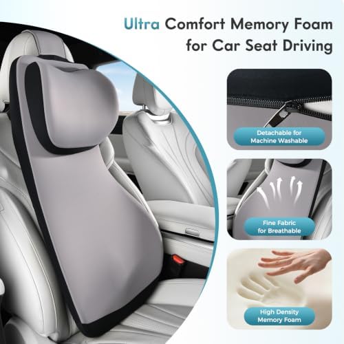 FLORICH Memory Foam Lumbar Support and Headrest Pillow - Image 4