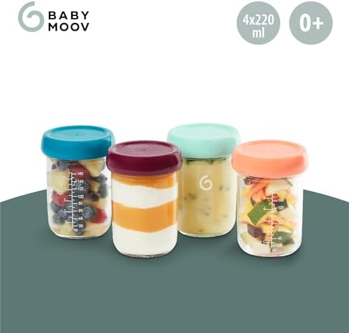 Babymoov Babybols Glass Baby Food Storage Jars, 8 oz - Image 2