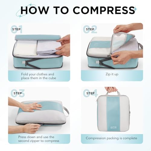 OlarHike 10 Set Compression Packing Cubes - Image 3