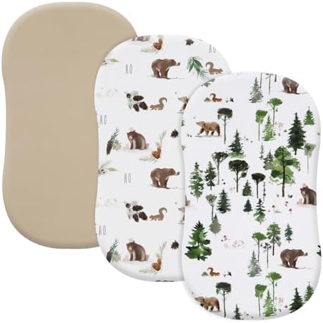 david's kids 3 Pack Bassinet Sheets, Ultra Soft Breathable Comfortable Baby by davidskids