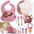 O'doe™ Silicone Baby Feeding Set, 17-Piece Baby Weaning Set BPA-Free by Odoe
