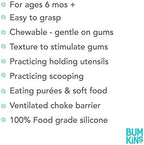 Bumkins Baby Utensils Set, Chewtensils Silicone Spoons - Image 6