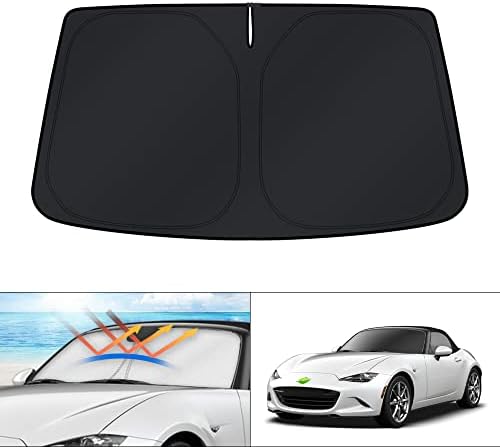 KUST Windshield Sun Shade for Mazda MX-5 Miata Convertible 2016-2024 2025 MX5 by KUST
