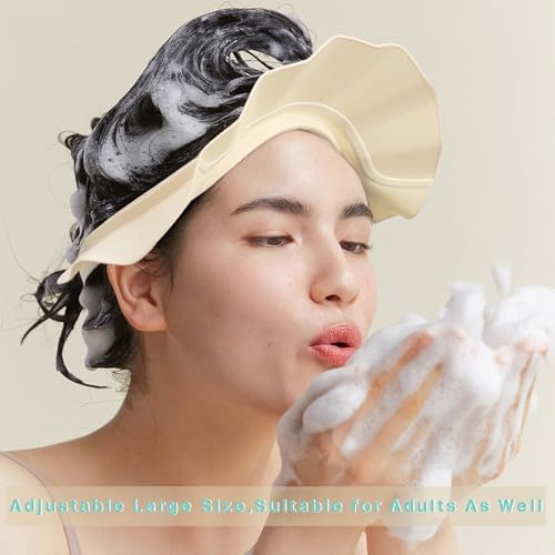 Baby Shower Cap Hat Soft Adjustable Bath Head Cap Visor - Image 6