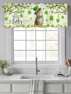 Vandarllin Lucky Cat St. Patrick's Day Kitchen Curtains Valances - Image 2