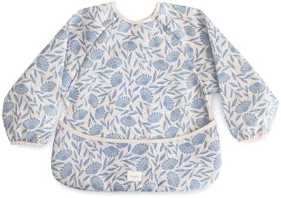 mushie Long Sleeve Baby Bib | Water Resistant Adjustable Fit by mushie