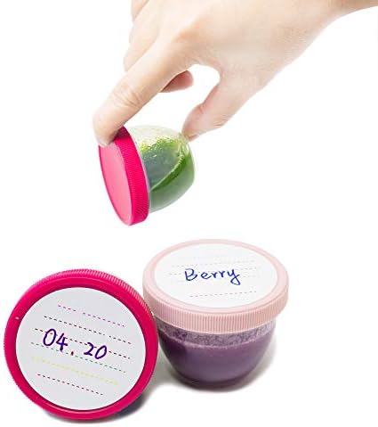 Youngever 18 Sets Baby Food Storage, 2 Ounce Baby Food Containers - Image 3