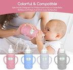 4 Pack Silicone Sleeves for Dr. Brown's Glass Baby Bottles -Drop Protection - Image 4