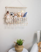 Crane Baby Willow Macrame Hanging Storage Bin, Bohemian-Style Storage Bin - Image 2