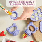 Baby Breastmilk Popsicle Molds & Baby Fruit Feeder, Infant Food Freezer Tray - Image 5