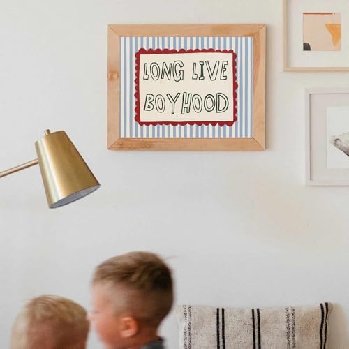 Vintage Nursery Wall Art Nursery Long Live Boyhood Wall Art 10"x8" Unframed - Image 5