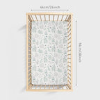 Muslin Pack N Play Sheets Fitted 2 Pack, Mini Crib Mattress Sheets Stretchy - Image 4