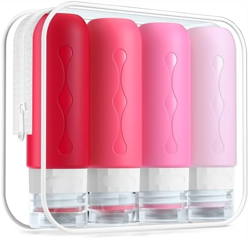 Gemice Travel Bottles for Toiletries Tsa Approved Travel Size Containers BPA by GemiceBeautyTools