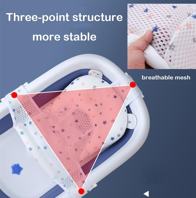 Baby Flotation Bath Cushion Infant Bath Seat Support Net Newborn Bathtub Mesh - Image 2