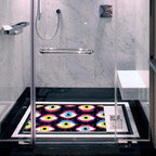 Shower Mat Non Slip 26.8 x 15.1 Inches, Magic Evil Eyes Bathtub Mat Shower - Image 6