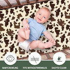 Peryiter 3 Pcs Western Cowboy Crib Sheet Set Baby Crib Bedding Set Includes - Image 4