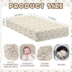 Breling 2 Pcs Muslin Botanical and Orchid Print Crib Sheets - Image 2