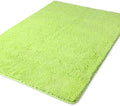 Yeaban Chenille Apple Green Bathroom Rug 40"x60", Non-Slip Rubber Backing by Yeaban