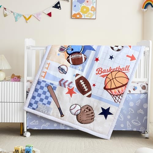 3-Piece Crib Bedding Set for Boys - Image 2