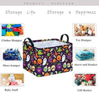 Pumpkin Pattern Storage Basket Gift Shelf Basket Storage Bin, Nursery Basket - Image 5