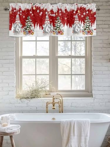 Vandarllin Christmas Gnome Valance Curtains - Image 6