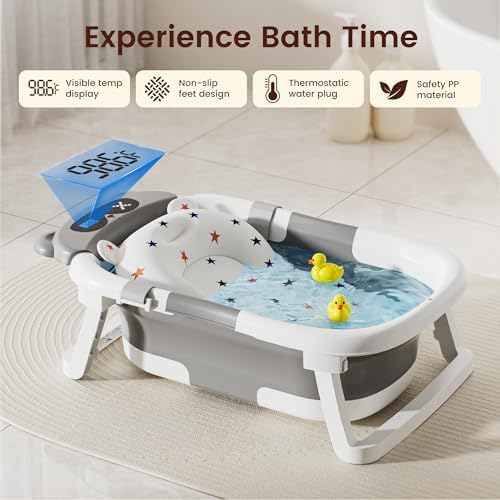 Baby Bathtub, Foldable Baby Bath Tub - Image 2