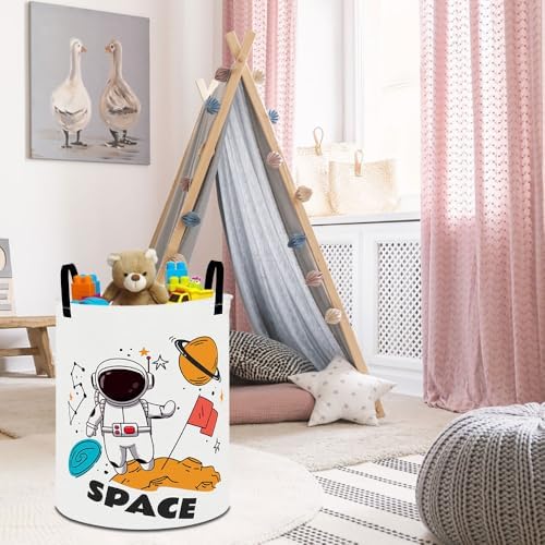 Collapsible Round Storage Basket, Soft-Sided Organizer - Image 2