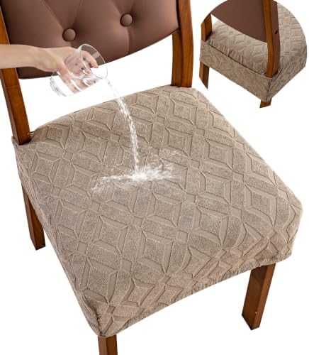 Genina Waterproof Chair Covers Set of 4, Dining Chair Cover by Genina