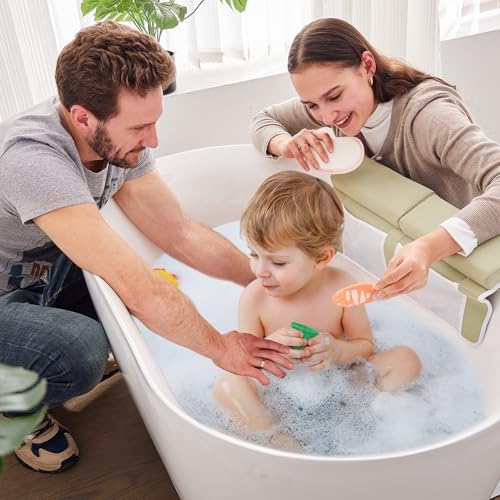 Baby Bath Kneeler and Elbow Rest Pad Set, Bath Kneeling Pad Thick Soft Quick - Image 3