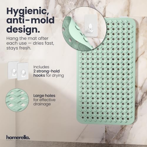 homerella Bathtub Mat Non Slip 28x16 Shower Mat Non Slip Anti Mold BPA Free - Image 4