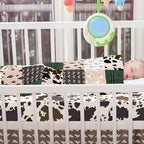 Hahafelt 3 Piece Patchwork Western Cowboy Crib Bedding Set - Image 6