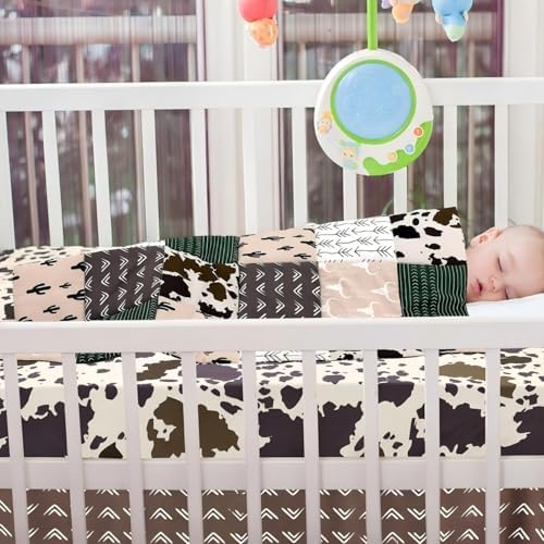 Hahafelt 3 Piece Patchwork Western Cowboy Crib Bedding Set - Image 6