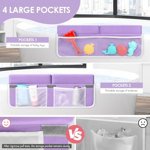 Baby Bath Kneeler and Elbow Rest Pad Set, Bathtub Kneeling pad - Image 5