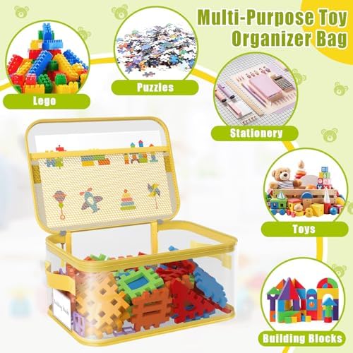 8 Pack Large Clear Toy Storage Bags - Image 5
