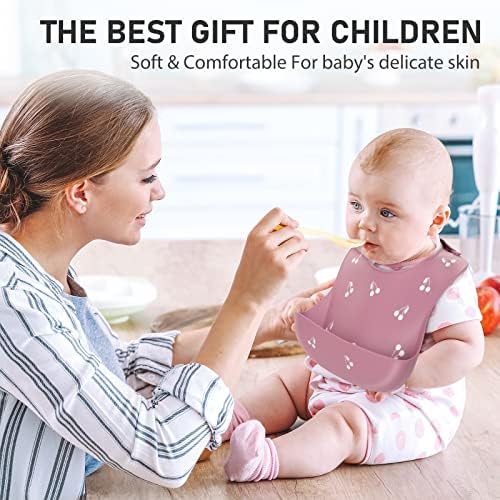 ME.FAN Silicone Baby Bibs for Babies & Toddlers | Adjustable Silicone Bibs Set - Image 3