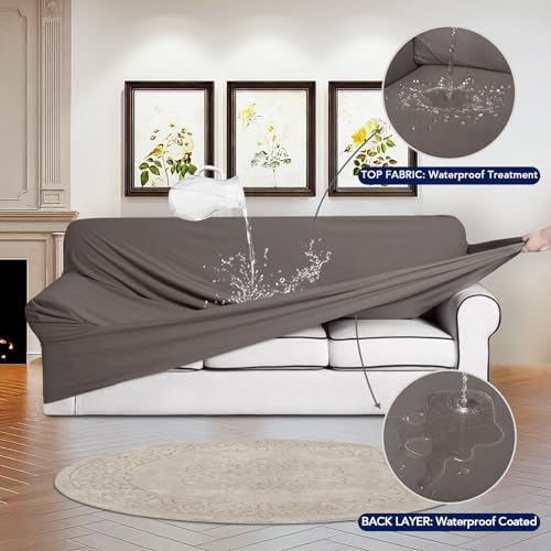 PureFit Waterproof Oversized Couch Cover Slipcovers - Image 3