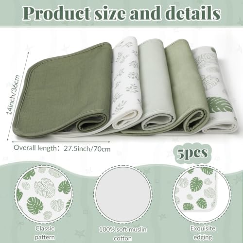 Hahafelt 5 Pcs Waterproof Changing Pad Liner - Image 2