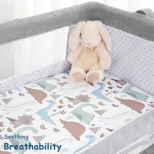 Yoofoss 3-Pack Bassinet Sheets for Boys Girls Universal Fit - Image 6