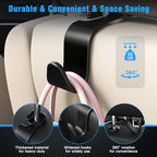 4-Pack Car Headrest Hooks Holds 55lbs Seat Storage Organizer - Image 5