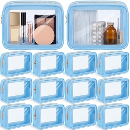 Hsei 12 Pcs Clear Makeup Bags Diaper Bag Organizer Travel Toiletry Bags by Hsei