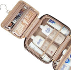 NISHEL Travel Toiletry Bag for women, Portable Hanging makeup Organizer - Image 4