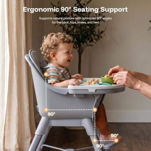 HARPPA Caspio Lite High Chair, Convertible Baby Feeding Chair - Image 4