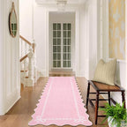 GarveeHome Scalloped Hallway Runner Rug 2.5x10 Non Slip Bedroom Rugs - Image 3