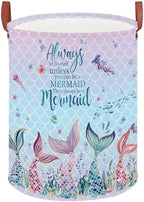 Mermaid Room Decor Kids Laundry Basket, Under The Sea Kids Clothes Hamper by XHWZOF