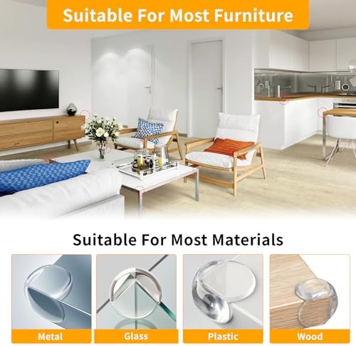 40 Pack Corner Protector Baby, Spherical Shapes Baby Proof Corners and Edges - Image 3