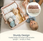 Tiny Twinkle Diaper Caddy Organizer | Foldable Baby Storage Basket - Image 3