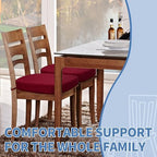 BUYUE Thickened 2.5" Dining Chair Cushions Set of 6, U-Shape High Density Foam - Image 2