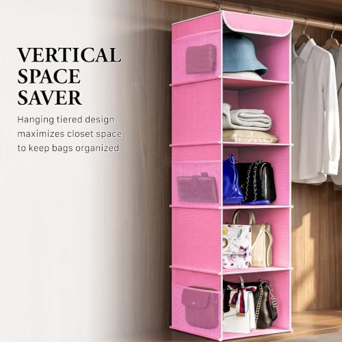 Simple Houseware 5 Shelf Hanging Closet Organizer - Image 7