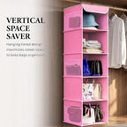 Simple Houseware 5 Shelf Hanging Closet Organizer - Image 7